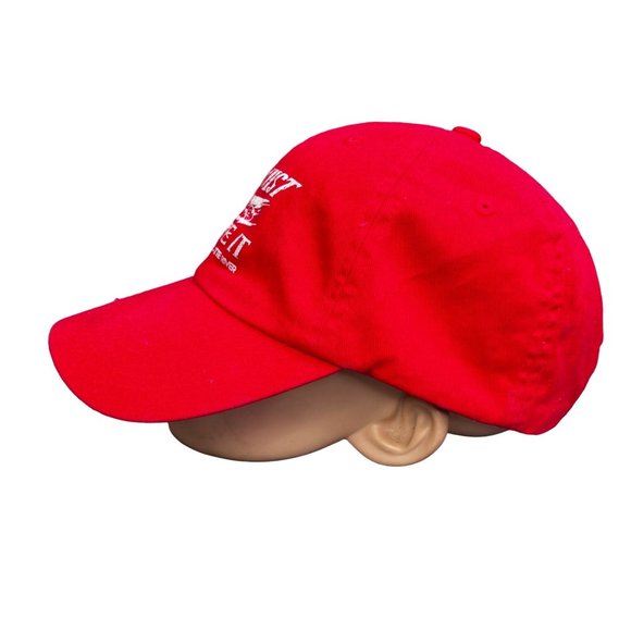 Just Canoe It Hat Platte River Nebraska Strapback Red Cotton Cap One Size - Picture 3 of 6